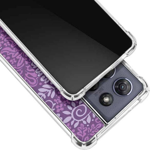 Radiant Orchid Floral Moto G Play 5G (2025) Clear Case