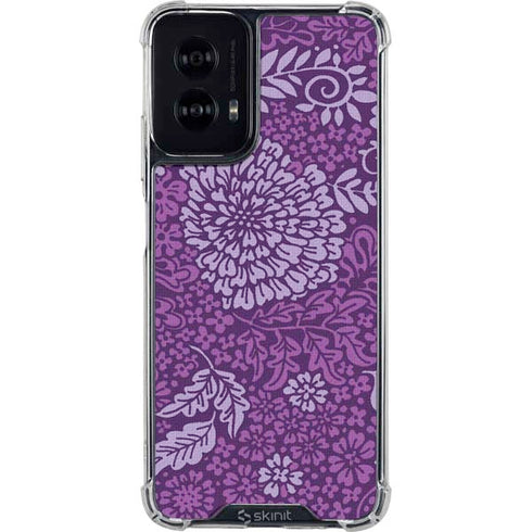 Radiant Orchid Floral Moto G Power 5G (2024) Clear Case