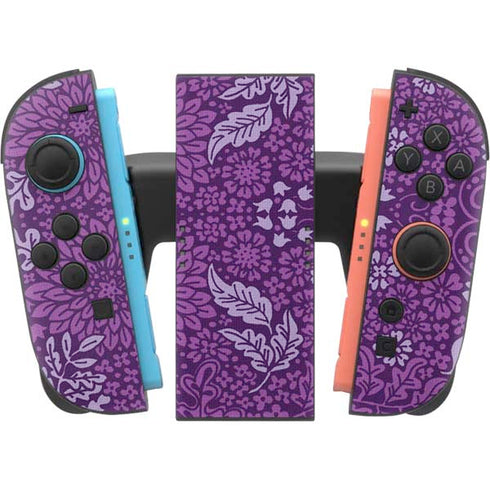 Radiant Orchid Floral Nintendo Switch 2 (2025) Joy-Con Controller Skin