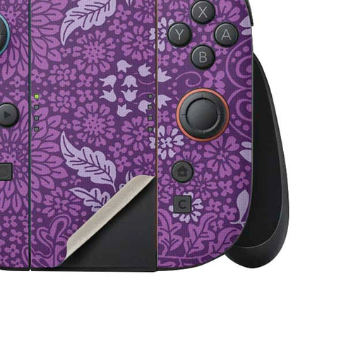 Radiant Orchid Floral Nintendo Switch 2 (2025) Joy-Con Controller Skin