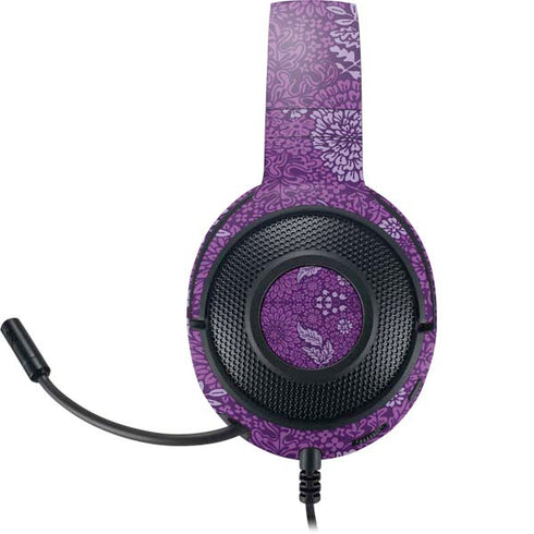 Radiant Orchid Floral Razer Kraken X Skin