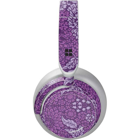 Radiant Orchid Floral Surface Headphones Skin