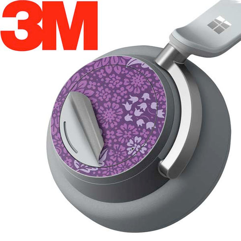 Radiant Orchid Floral Surface Headphones Skin