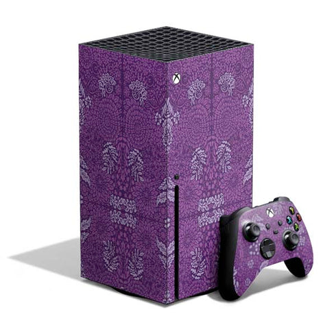 Radiant Orchid Floral Xbox Series X Skins