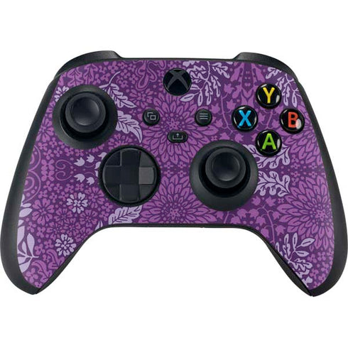 Radiant Orchid Floral Xbox Series X Skins