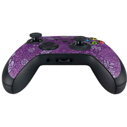 Radiant Orchid Floral Xbox Series X Controller Skin