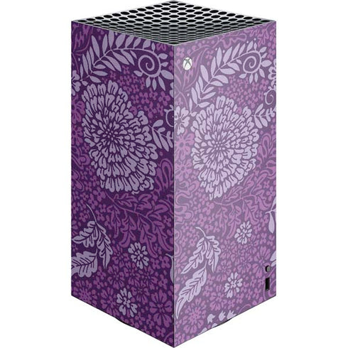 Radiant Orchid Floral XBox Series X Digital Edition Console Skin