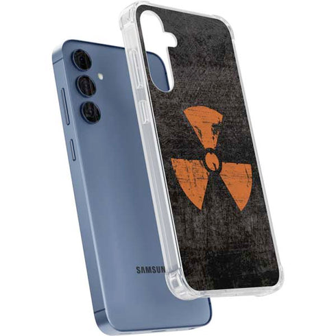 Radioactivity Black Galaxy A55 5G Clear Case