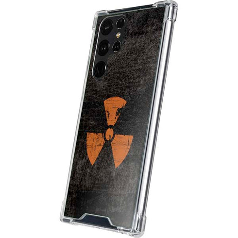 Radioactivity Black Galaxy S23 Ultra Clear Case