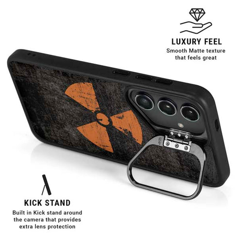 Radioactivity Black Galaxy S25 Kickstand Case