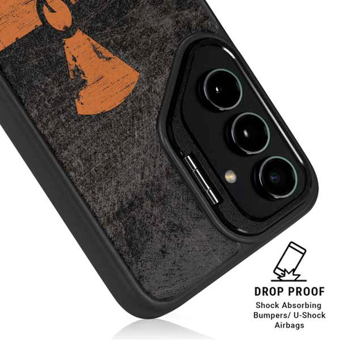 Radioactivity Black Galaxy S25 Kickstand Case