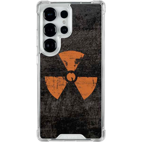 Radioactivity Black Galaxy S25 Ultra Clear Case