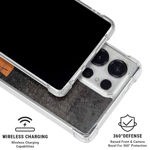 Radioactivity Black Galaxy S26 Ultra Clear Case