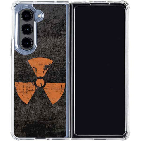 Radioactivity Black Galaxy Z Fold5 5G Clear Case