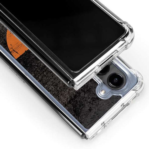 Radioactivity Black Galaxy Z Fold5 5G Clear Case