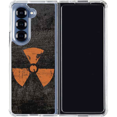 Radioactivity Black Galaxy Z Fold6 Clear Case