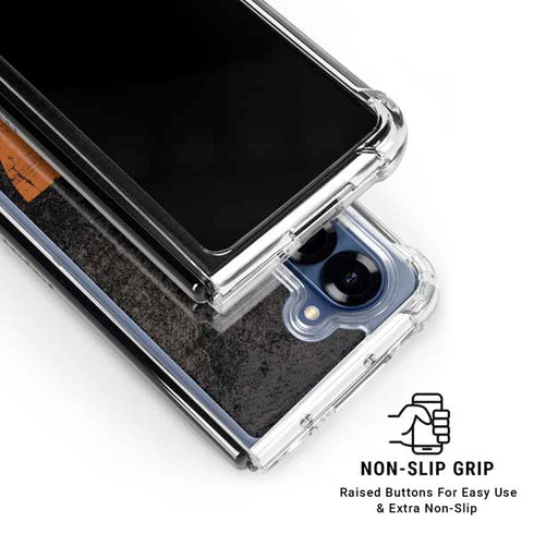Radioactivity Black Galaxy Z Fold6 Clear Case
