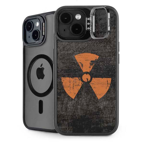 Radioactivity Black iPhone 14 Plus Kickstand Case