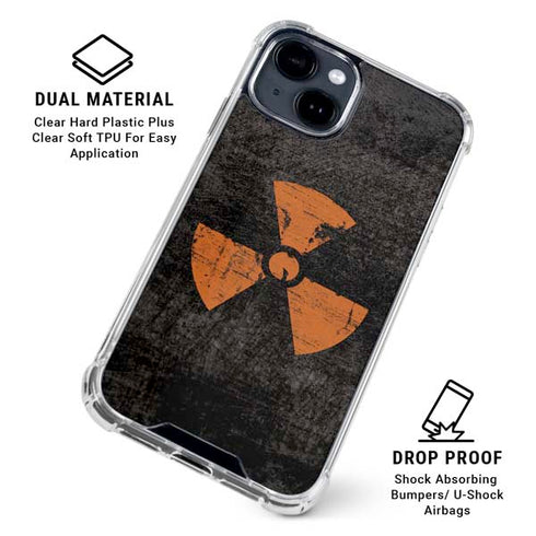 Radioactivity Black iPhone 15 Clear Case