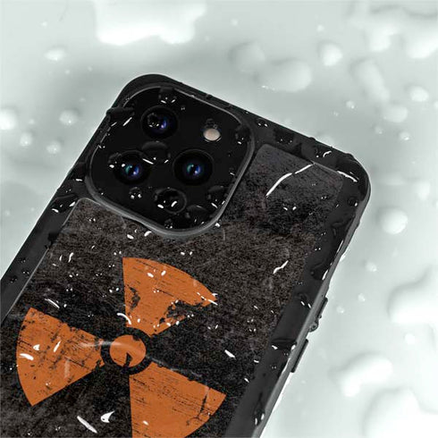 Radioactivity Black iPhone 15 Pro Waterproof Case