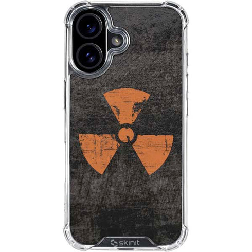 Radioactivity Black iPhone 16 Plus Clear Case