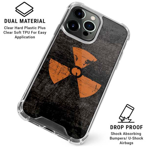 Radioactivity Black iPhone 16 Pro Max Clear Case