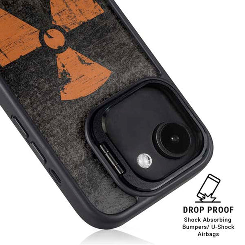 Radioactivity Black iPhone 16e Kickstand Case
