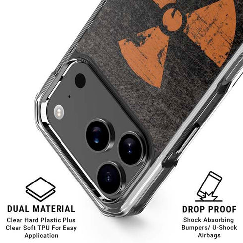 Radioactivity Black iPhone 18 Pro Clear Case