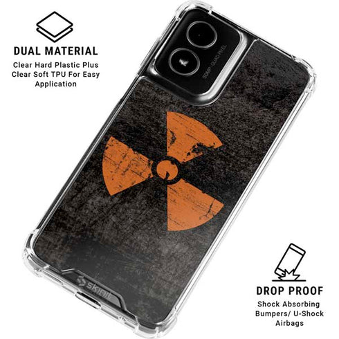 Radioactivity Black Moto G Power 5G (2024) Clear Case