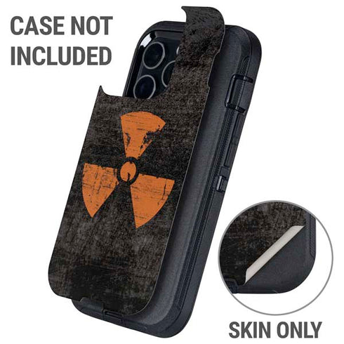 Radioactivity Black Otterbox Defender iPhone Skin