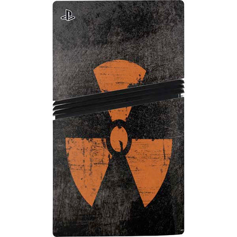 Radioactivity Black PS5 Pro Disk Console Skin