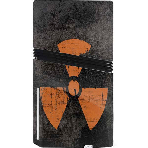 Radioactivity Black PS5 Pro Disk Console Skin