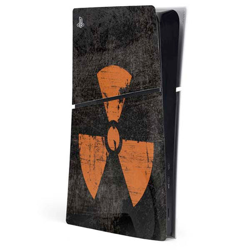 Radioactivity Black PS5 Slim Digital Edition Console Skin