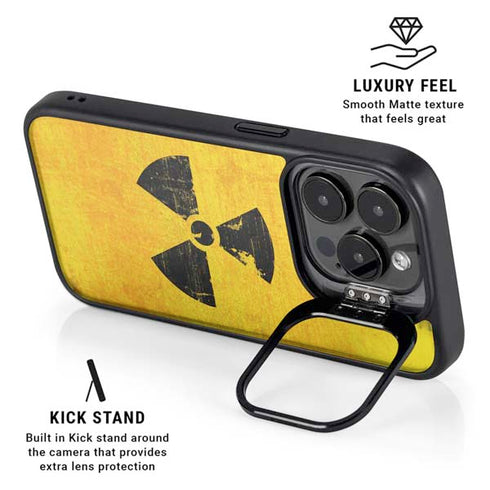 Radioactivity Large iPhone 15 Pro Kickstand Case