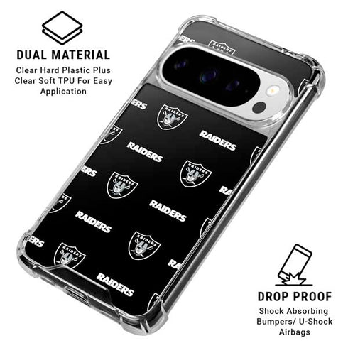 NFL Raiders Blitz Series Google Pixel 10 Pro XL Clear Case