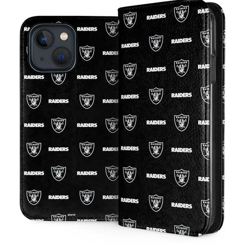 NFL Raiders Blitz Series iPhone 15 Plus Folio Case