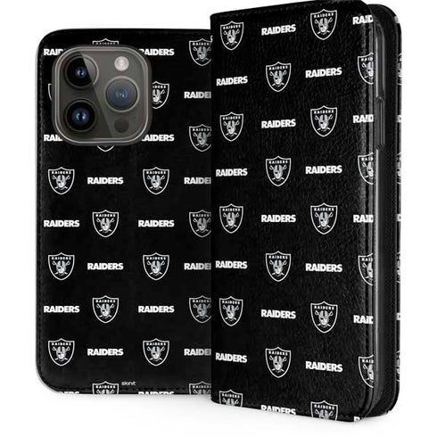 NFL Raiders Blitz Series iPhone 15 Pro Folio Case