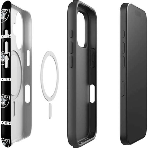 NFL Raiders Blitz Series iPhone 16 Magsafe Impact Case
