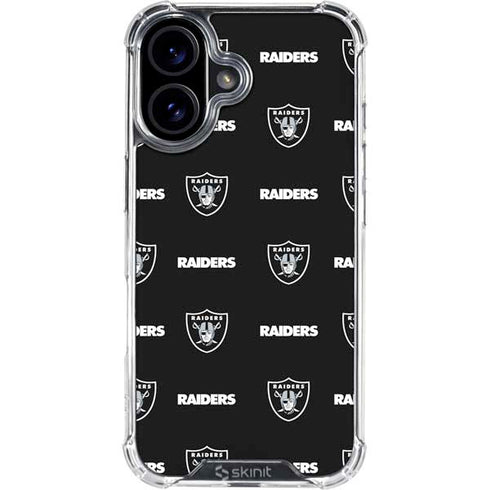 NFL Raiders Blitz Series iPhone 16 Plus Clear Case