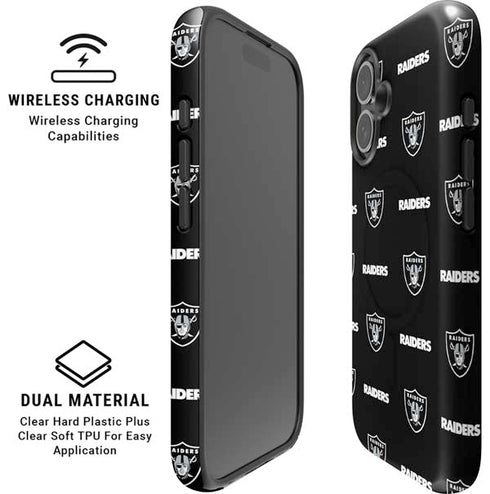 NFL Raiders Blitz Series iPhone 16 Plus Magsafe Impact Case