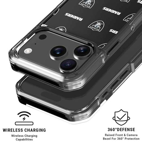 NFL Raiders Blitz Series iPhone 18 Pro Clear Case