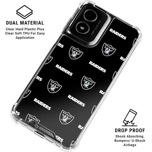 NFL Raiders Blitz Series Moto G Power 5G (2024) Clear Case