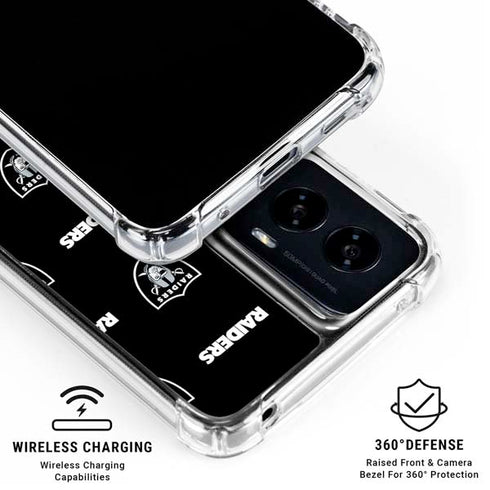 NFL Raiders Blitz Series Moto G Power 5G (2024) Clear Case