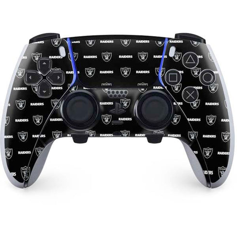 NFL Raiders Blitz Series PS5 DualSense Edge Pro Controller Skin