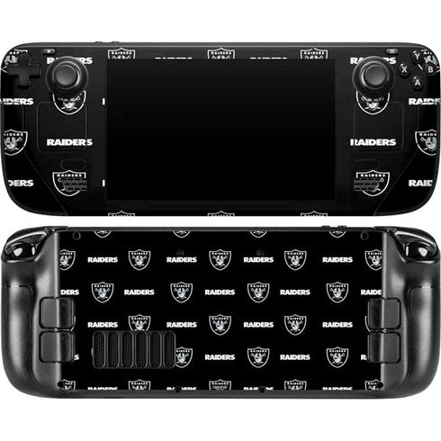 NFL Raiders Blitz Series Steam Deck Handheld Gaming Computer OLED Skin