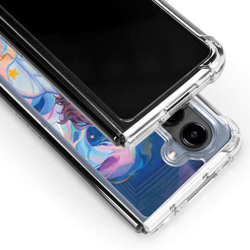 Rainbow Anime Artist Painter by Ivy Dolamore Galaxy Z Fold5 5G Clear Case