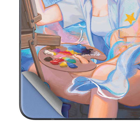 Rainbow Anime Artist Painter by Ivy Dolamore Galaxy Z Fold5 5G Skin