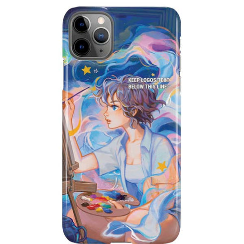 Rainbow Anime Artist Painter by Ivy Dolamore iPhone Cases