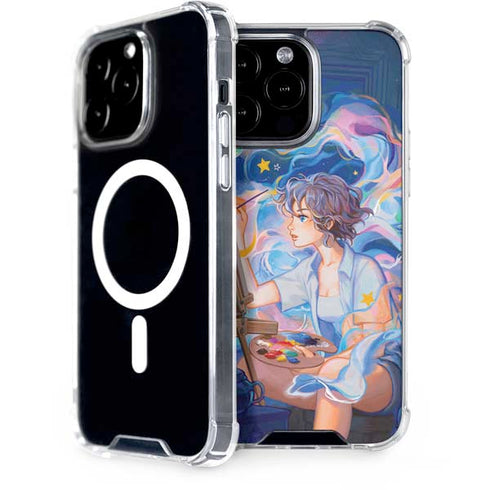 Rainbow Anime Artist Painter by Ivy Dolamore iPhone Cases