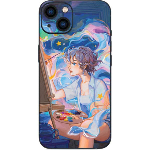 Rainbow Anime Artist Painter by Ivy Dolamore iPhone Skins